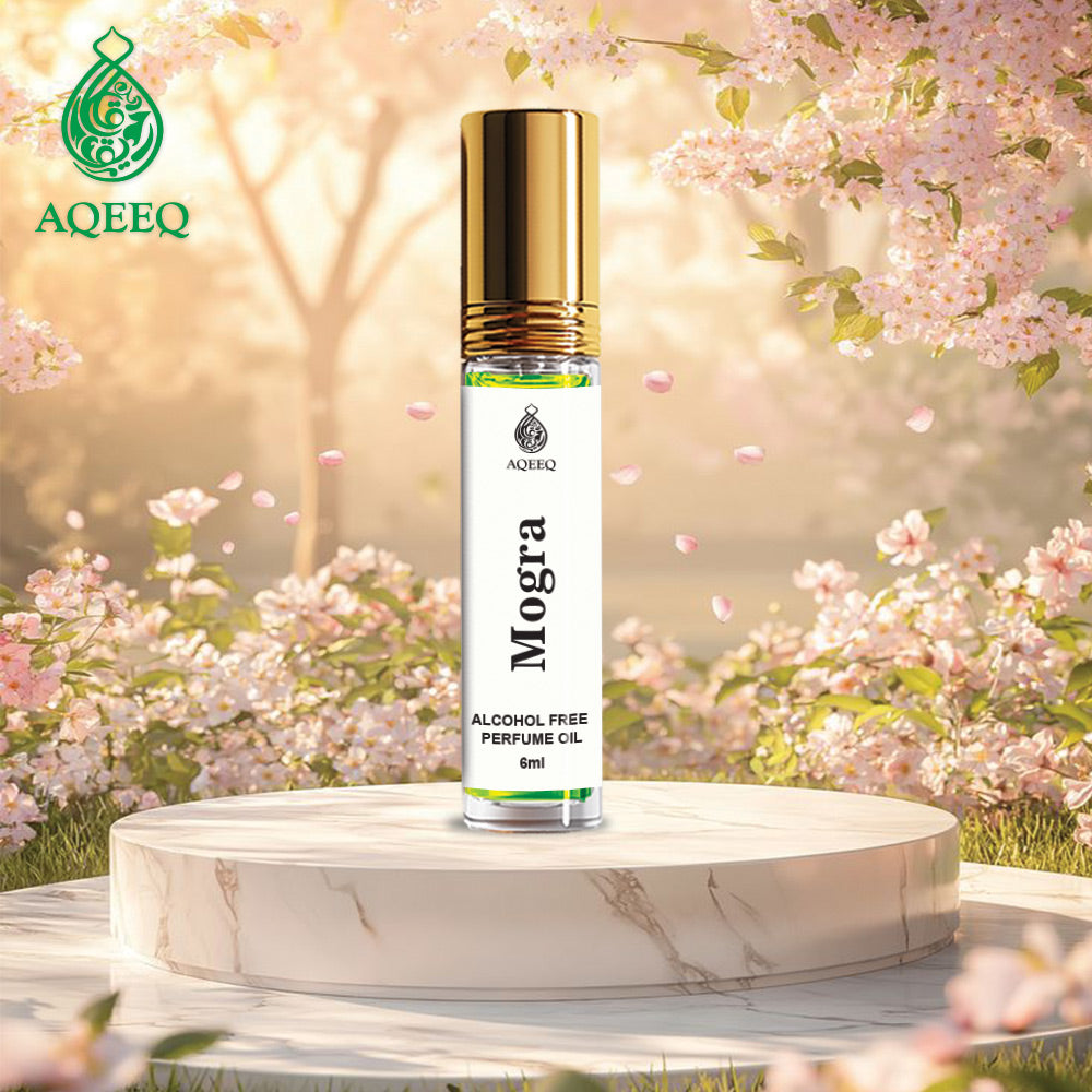 Aqeeq Mogra Attar For Men & Women | Sweet Floral Jasmine Unisex Attar Roll On | 6ml