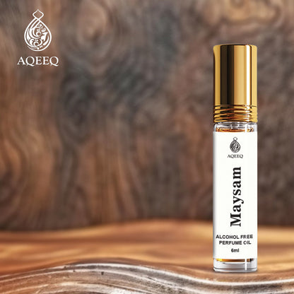 Aqeeq Maysam Attar For Men | Strong Smoky Leathery Notes | Long Lasting Arabic Attar | 6ml