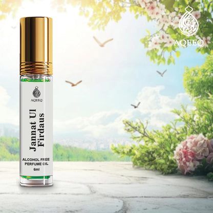 Aqeeq Jannat ul Firdaus Unisex Attar Roll On | Long Lasting Premium Quality Arabian Attar For Men & Women | 6ml