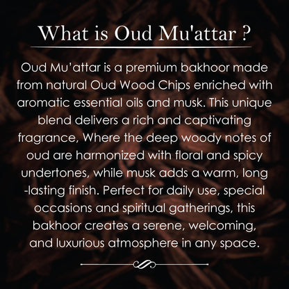 What is Oud Muattar bakhoor information