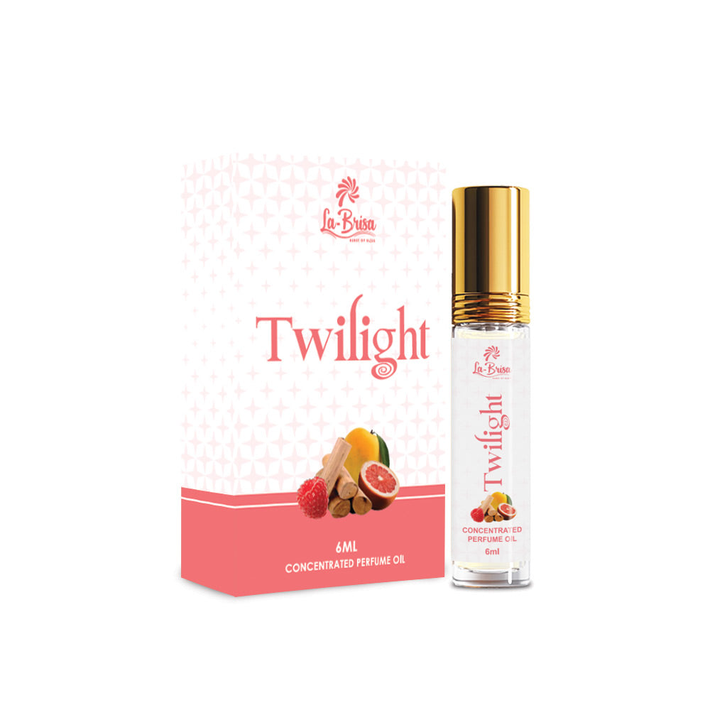 La Brisa Twilight Attar Roll On 6ml | Fruity Woody Attar For Men & Women | Fruity Musk Sandalwood Notes
