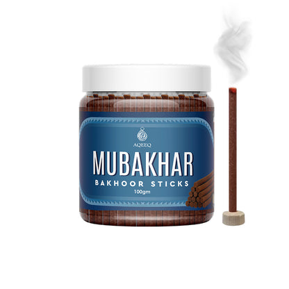 Aqeeq Mubakhar Premium Bakhoor Sticks | Sweet Floral Amber Fragrance | Charcoal & Bamboo Free | 100/200gms