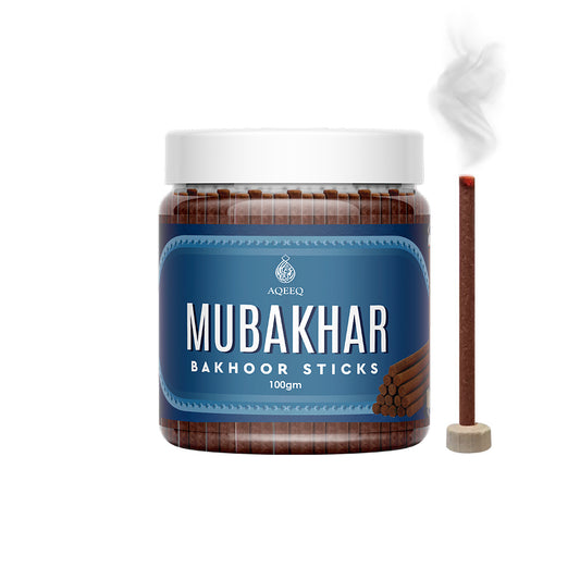 Aqeeq Mubakhar Premium Bakhoor Sticks | Sweet Floral Amber Fragrance | Charcoal & Bamboo Free | 100/200gms