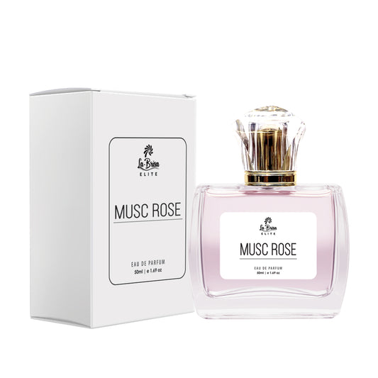 La Brisa (Elite) Musc Rose | Long Lasting Unisex Perfume | Freesia, Rose, Lily & White Musk Notes | Soft & Elegant Fragrance For Both | Ideal For Everyday Use | Eau De Parfum - 50ml |