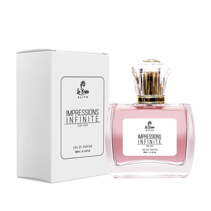 La Brisa (Elite) Impressions Infinite - For Her | Long Lasting Perfume For Women | Orange Blossom, Cactus, Freesia, Rose & Musky Notes | Sophisticated Charming Fragrance For Modern Ones  | Perfect Option For Date Nights | Eau De Parfum, 50ml |