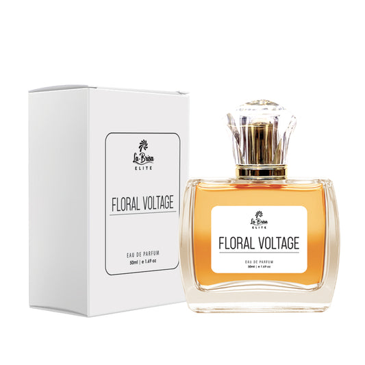 La Brisa (Elite) Floral Voltage | Long Lasting Perfume For Women | Jasmine, Tuberose, Rangoon Creeper & Sweet Floral Notes | Luxurious Women's Perfume | Ideal For Every Special Moments | Eau De Parfum - 50ml |