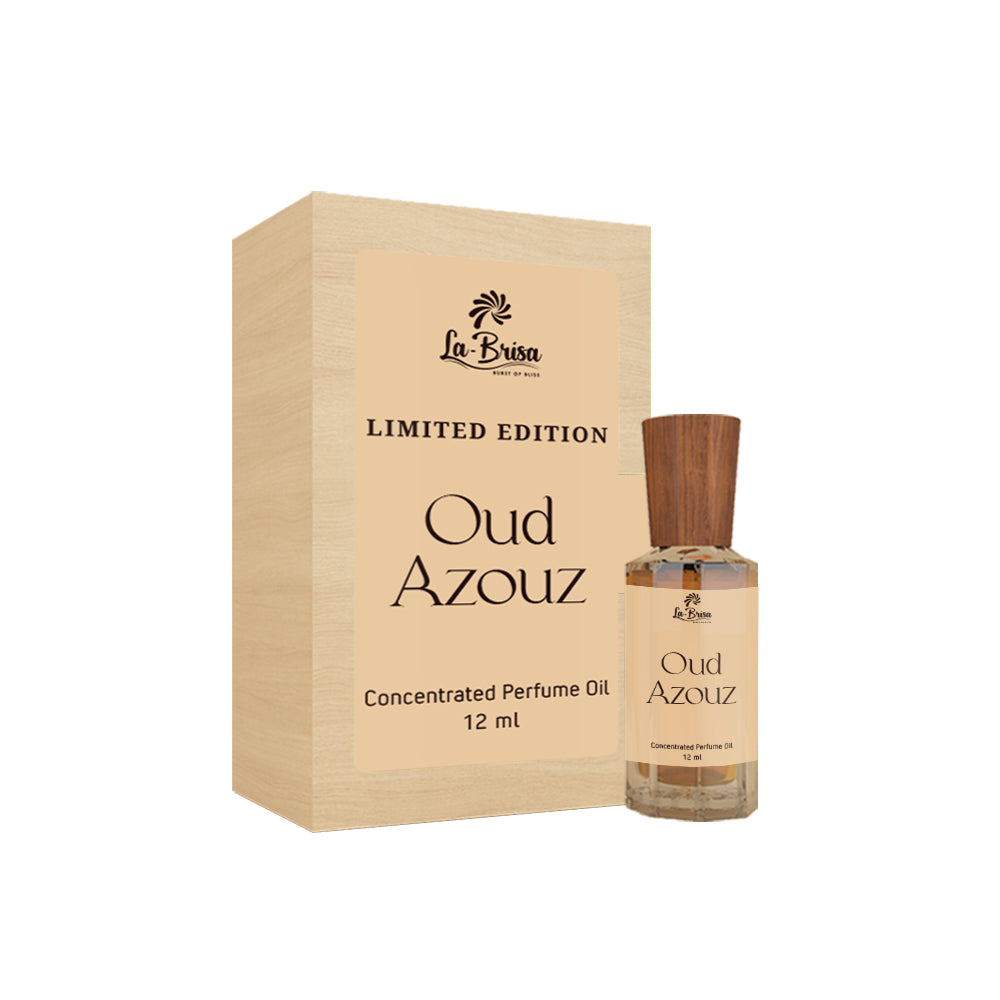 La Brisa Oud Azouz Attar For Men | Limited Edition | Fresh Woody Attar Perfume Roll On | 12ml