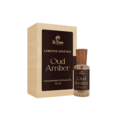 La Brisa Oud Amber Attar For Men | Premium Limited Edition Attar Roll On | Agarwood & Amber | 12ml