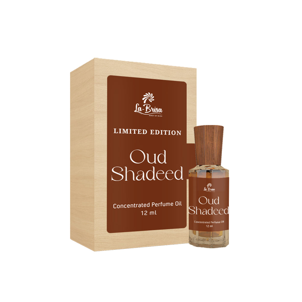 La Brisa Oud Shadeed Attar For Men | Limited Edition Attar Perfume Roll On | Ideal For Gifting | 12ml