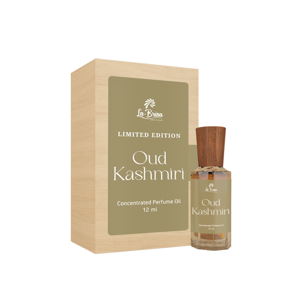 La Brisa Oud Kashmiri Attar For Men | Limited Edition | Elegant Gift Packing | Roll On, 12ml